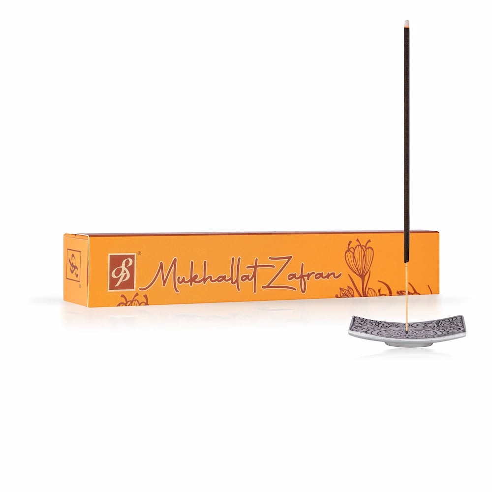 saffron incense stick warm luxury fragrance
