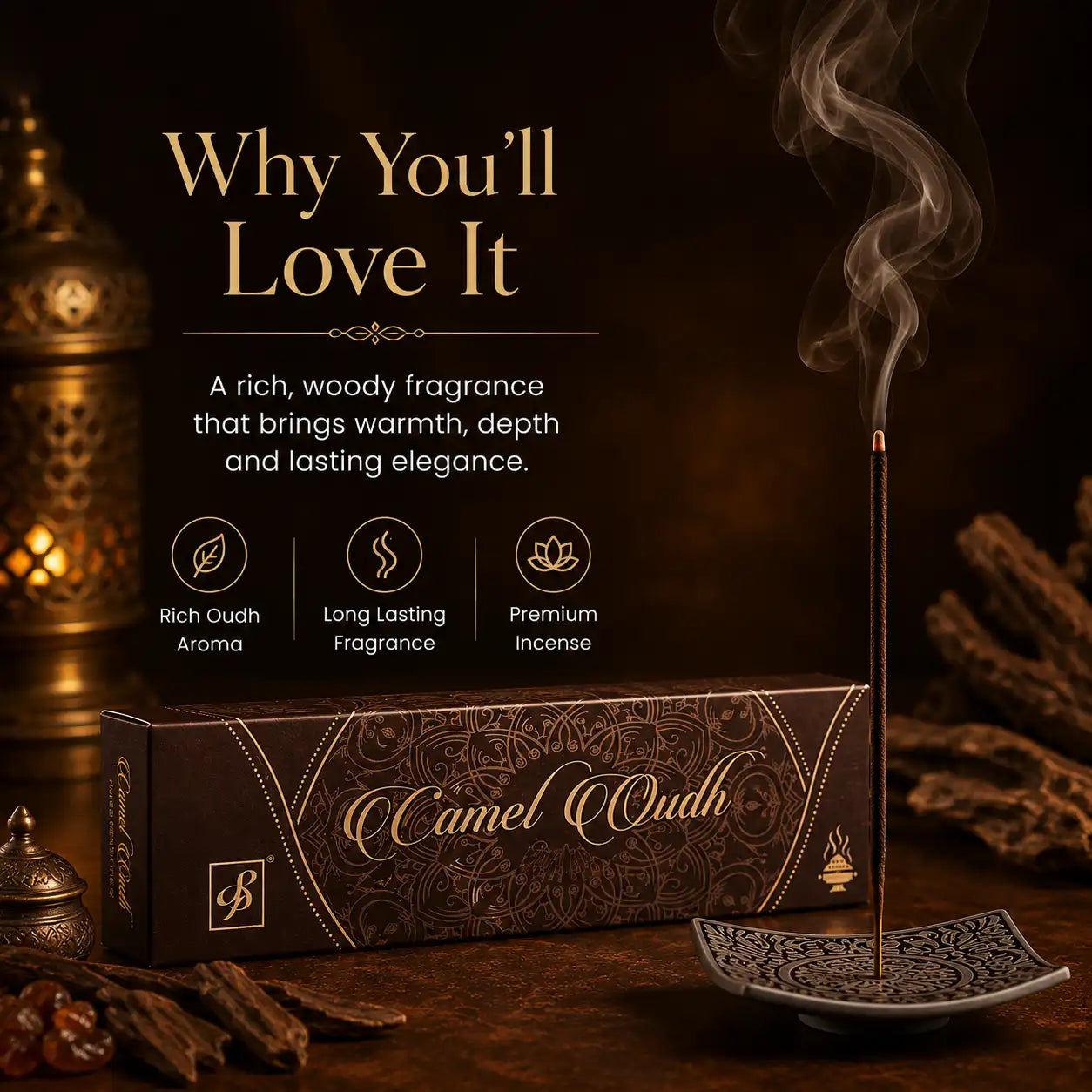 Camel Oudh Premium Incense Stick (Agarbatti) – 50gm