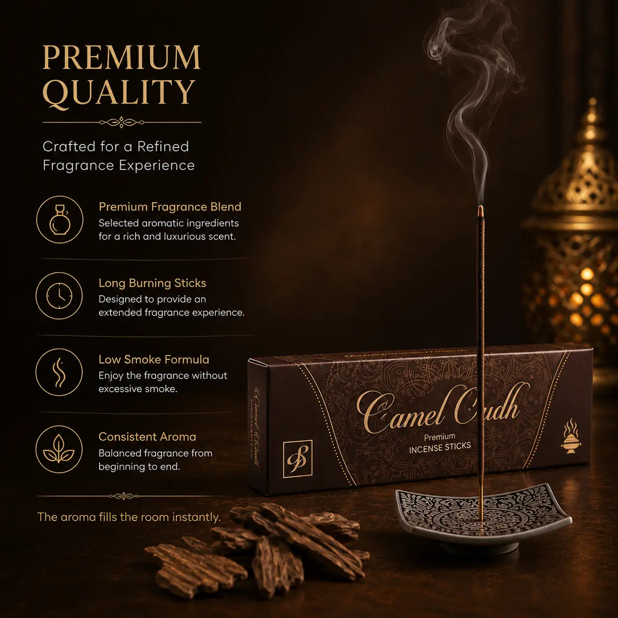 Camel Oudh Premium Incense Stick (Agarbatti) – 50gm