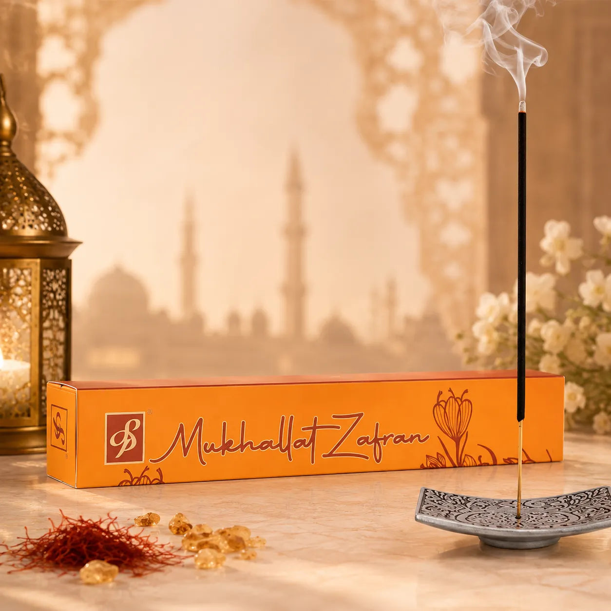 Mukhallat Zafran Premium Incense Stick (Agarbatti) – 50gm