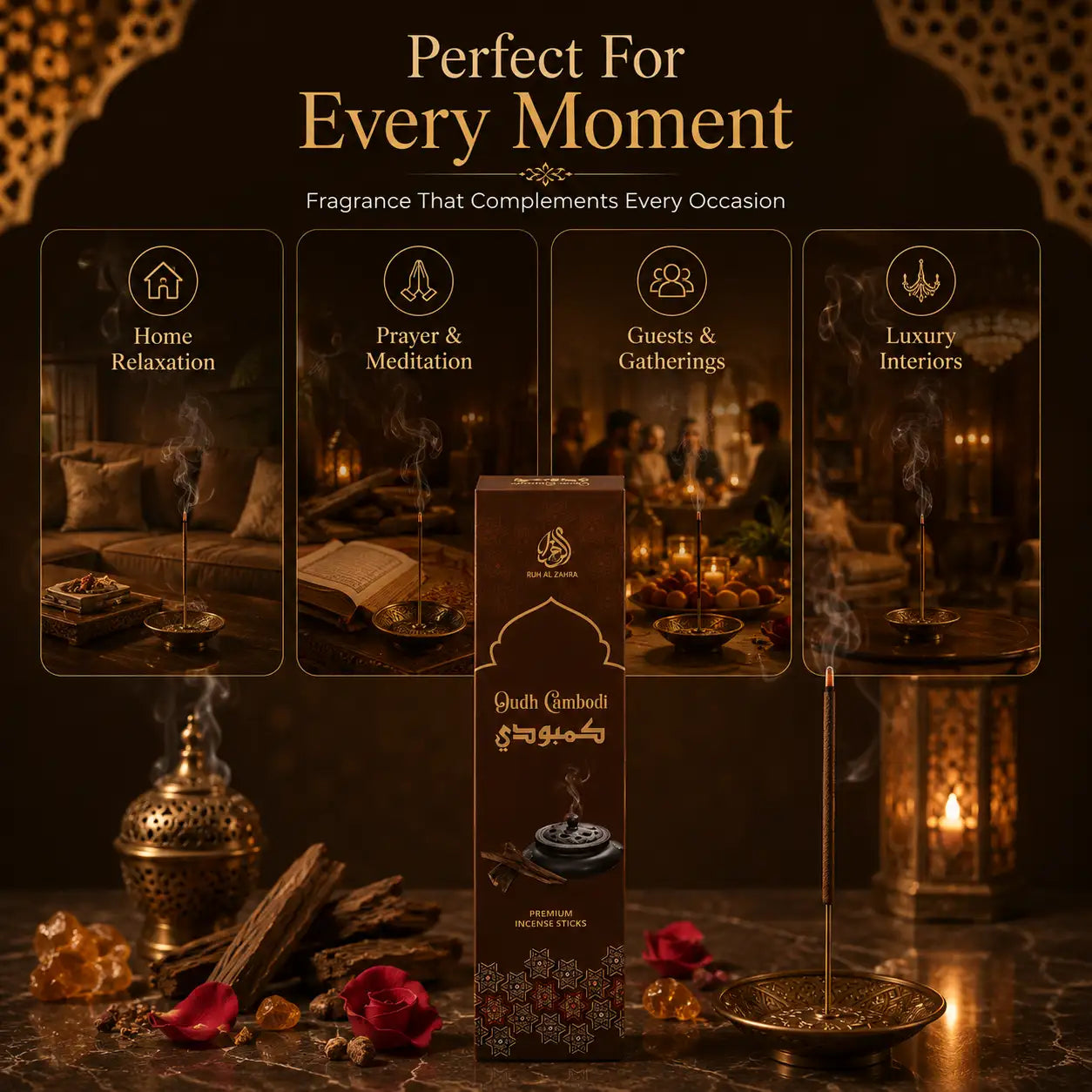 Oud Cambodi Premium Incense Stick (Agarbatti) - 50gm