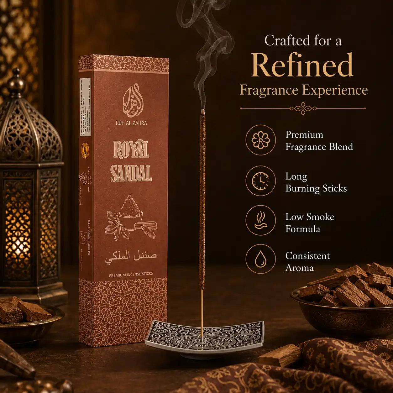 Royal Sandal Premium Incense Stick (Sandalwood Agarbatti) – 50gm