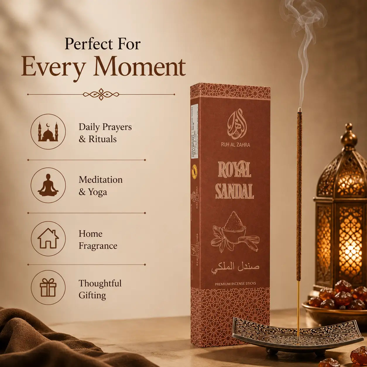 Royal Sandal Premium Incense Stick (Sandalwood Agarbatti) – 50gm